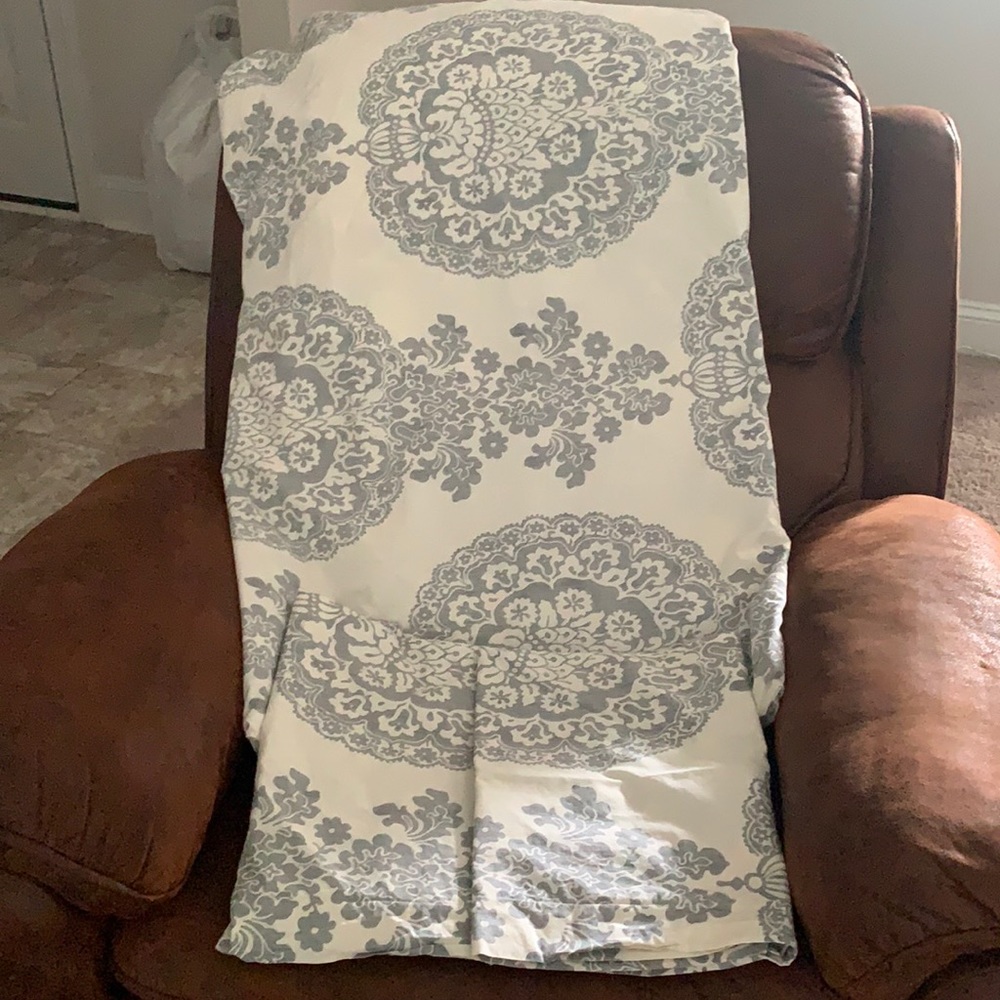 Pottery barn full/ queen duvet and 2 Euro shams.